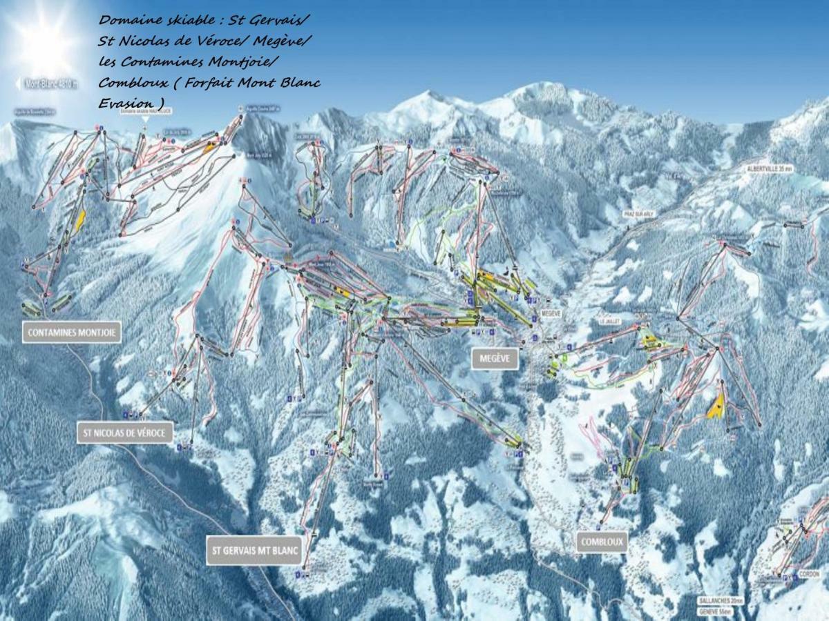 Appartement T2+Cabine Independante Au Depart Des Telecabines Saint-Gervais/Bettex/Mont D'Arbois ภายนอก รูปภาพ