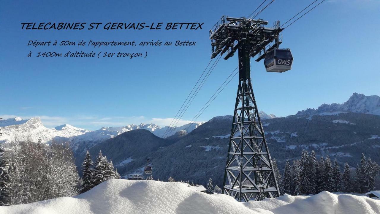 Appartement T2+Cabine Independante Au Depart Des Telecabines Saint-Gervais/Bettex/Mont D'Arbois ภายนอก รูปภาพ